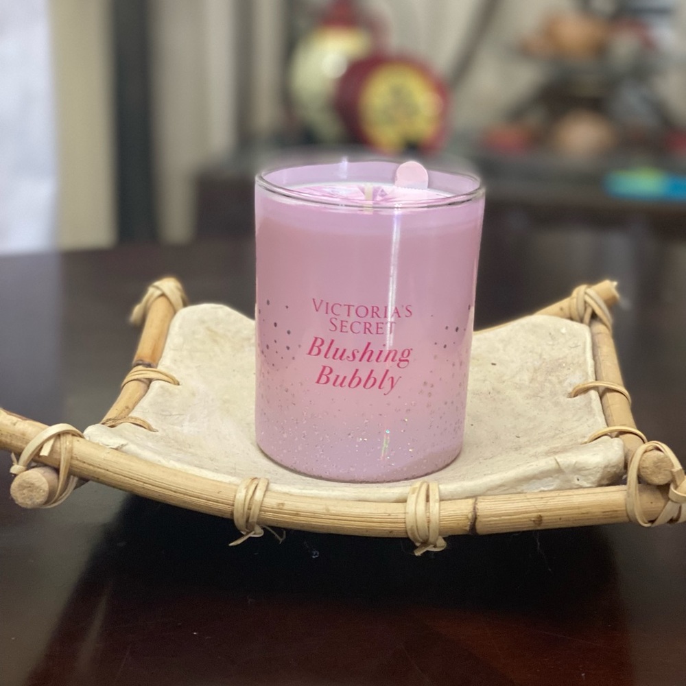 NWT Victoria secret candle blushing bubbly